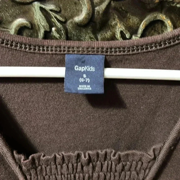 Girls GapKids Solid Brown Dress pockets cap sleeves - Picture 2 of 6